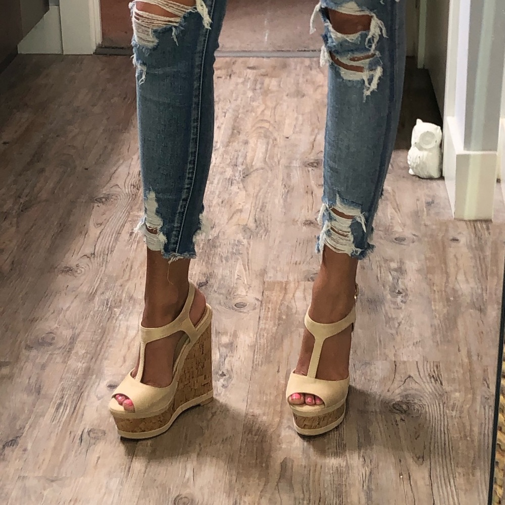 Suede Wedges